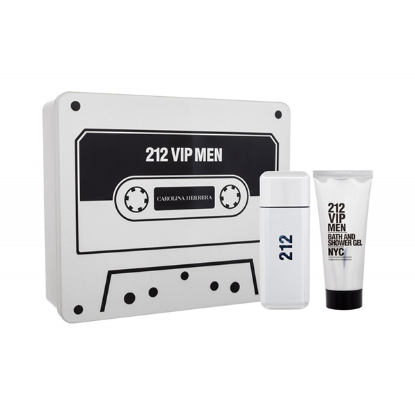 Подаръчен комплект за мъже Carolina Herrera 212 VIP тоалетна вода 100 мл + душ гел 100 мл | monna.bg