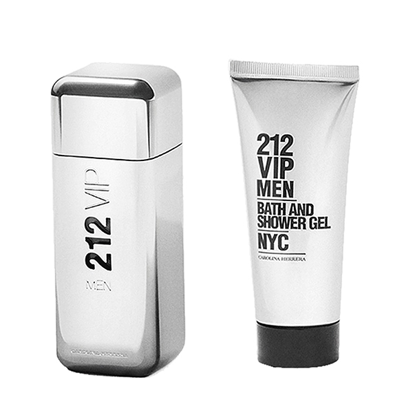 Подаръчен комплект за мъже Carolina Herrera 212 VIP тоалетна вода 100 мл + душ гел 100 мл | monna.bg