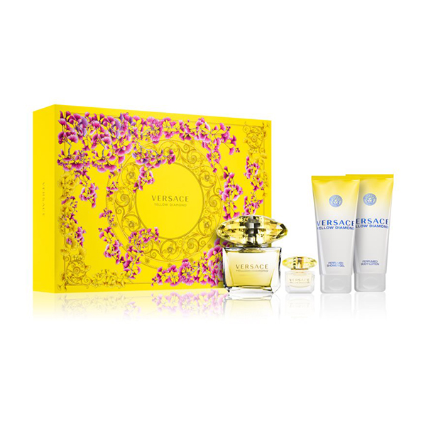 Versace Yellow Diamond подаръчен комплект с тоалетна вода 50мл и лосион за тяло 100мл за жени | monna.bg