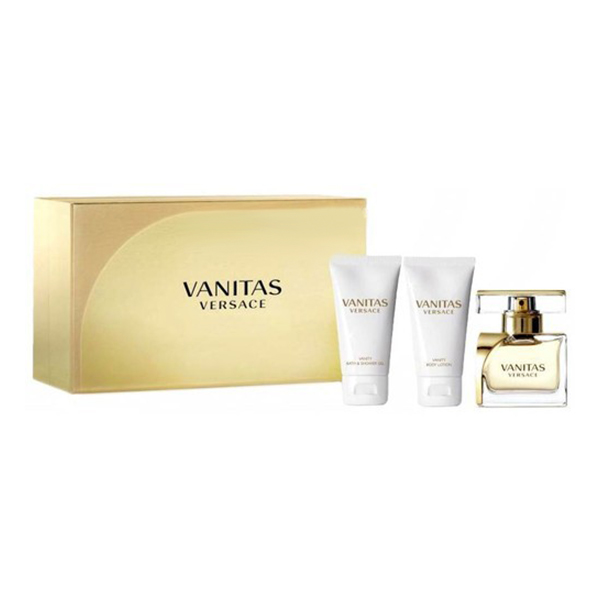 Подаръчен комплект за жени Versace Vanitas парфюмна вода 50 мл + лосион за тяло 50 мл + душ гел 50 мл | monna.bg