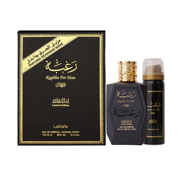 Lattafa Perfumes Raghba подаръчен комплект с парфюмна вода 100мл за мъже | monna.bg