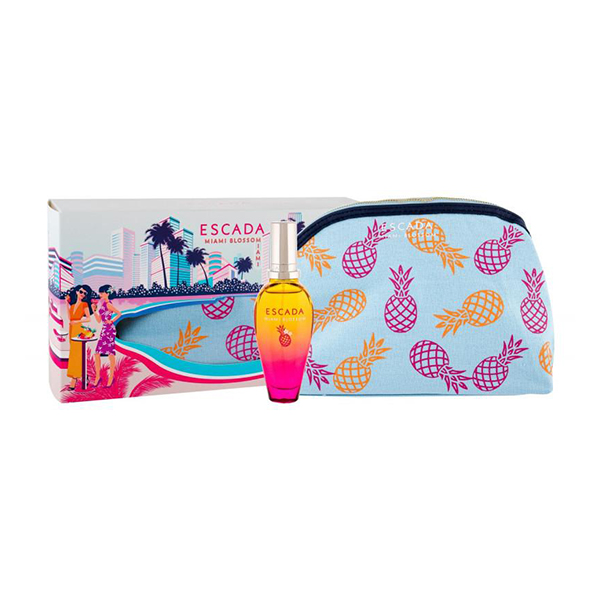 Подаръчен комплект за жени Escada Miami Blossom тоалетна вода 30 мл + несесер подаръчен комплект за жени | monna.bg