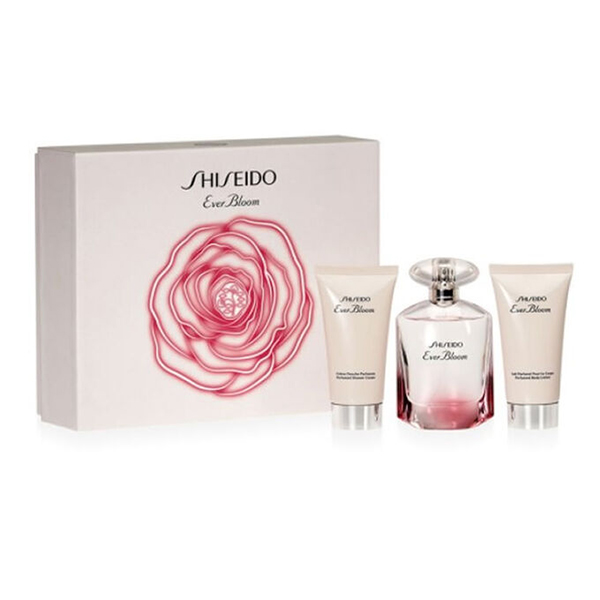 Shiseido Ever Bloom подаръчен комплект с парфюмна вода 50мл и душ гел 50мл за жени | monna.bg