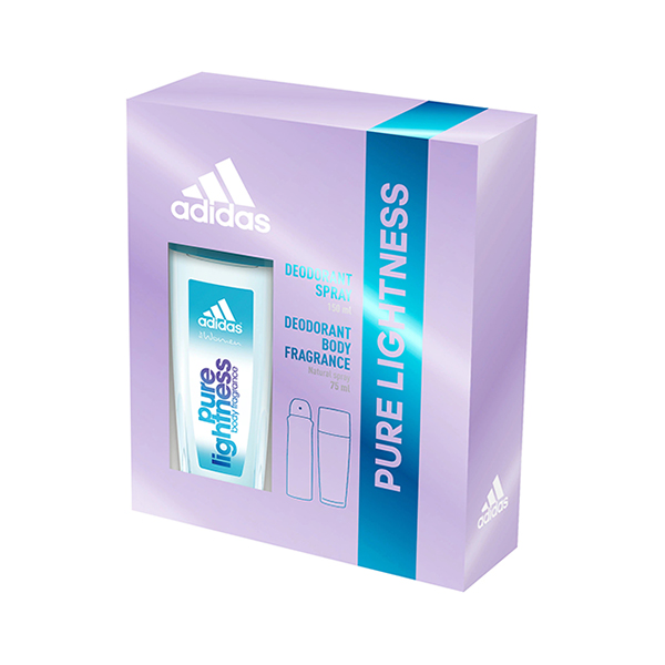 Подаръчен комплект за жени Adidas Pure Lightness тоалетна вода 75 мл + дезодорант 150 мл | monna.bg