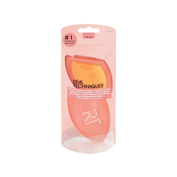 Real Techniques Miracle Complexion Sponge + Travel Case гъба за фон дьо тен за жени | monna.bg