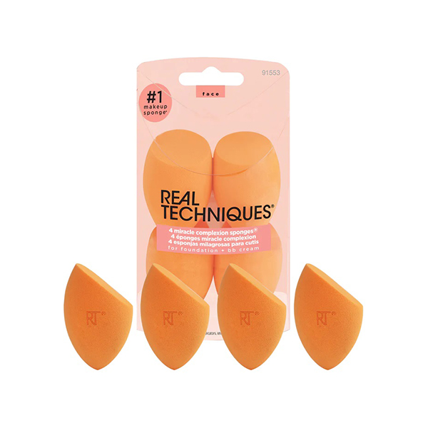 Real Techniques Miracle Complexion Sponge Set 4 комплект гъбички за жени | monna.bg