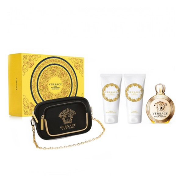 Versace Eros подаръчен комплект с парфюмна вода 100мл за жени | monna.bg