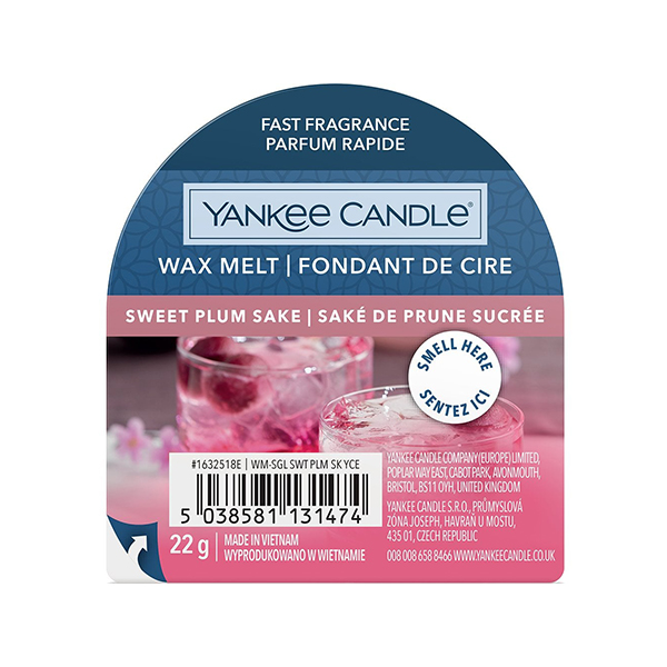 Yankee Candle Sweet Plum Sake восък за аромалампа унисекс | monna.bg