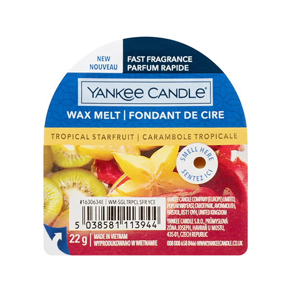 Yankee Candle Tropical Starfruit восък за аромалампа унисекс | monna.bg