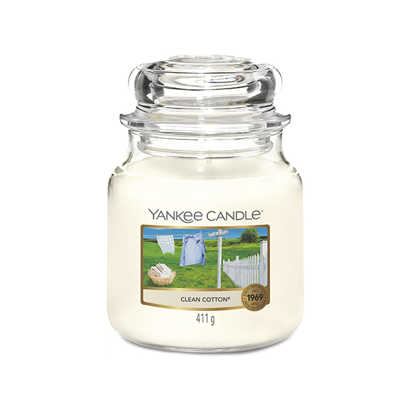 Yankee Candle Clean Cotton ароматна свещ унисекс | monna.bg