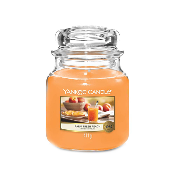 Yankee Candle Farm Fresh Peach ароматна свещ унисекс | monna.bg