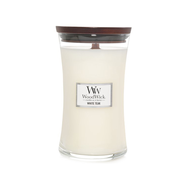 WoodWick White Teak ароматна свещ унисекс | monna.bg