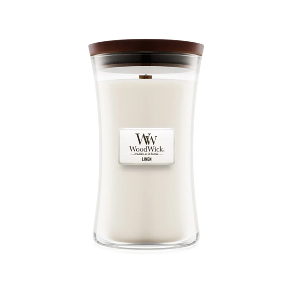 WoodWick Linen ароматна свещ унисекс | monna.bg
