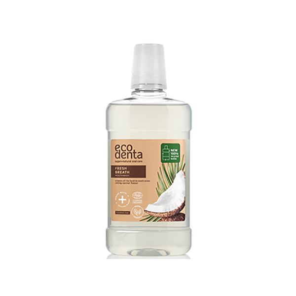 Ecodenta Organic Minty Coconut вода за уста с кокос, алое и мента за жени | monna.bg