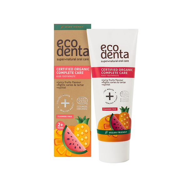 Ecodenta Cosmos Organic Juicy Fruit паста за зъби за деца | monna.bg