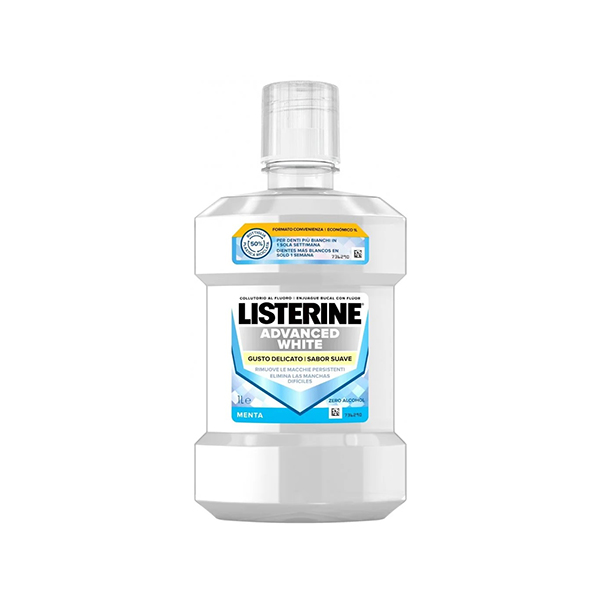 Listerine Advanced White Mild Taste Mouthwash вода за уста 1000 мл унисекс | monna.bg