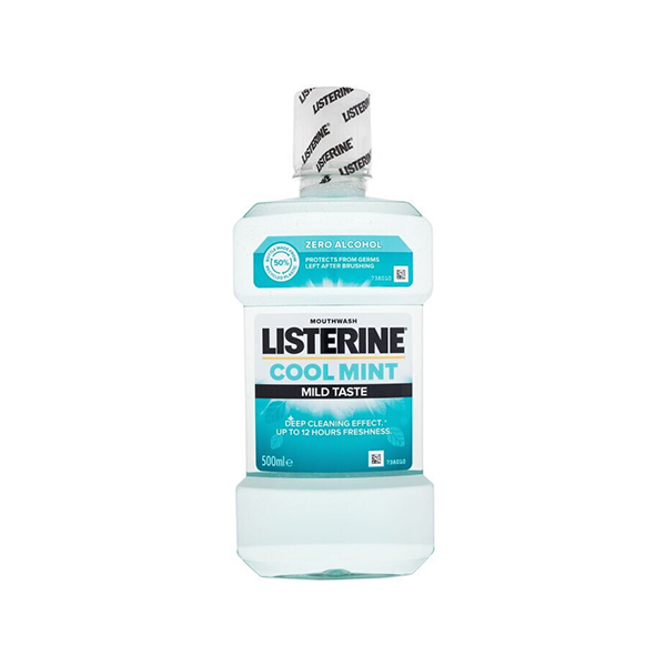 Listerine Cool Mint Mild Taste Mouthwash Zero Alcohol вода за уста 500 мл унисекс | monna.bg