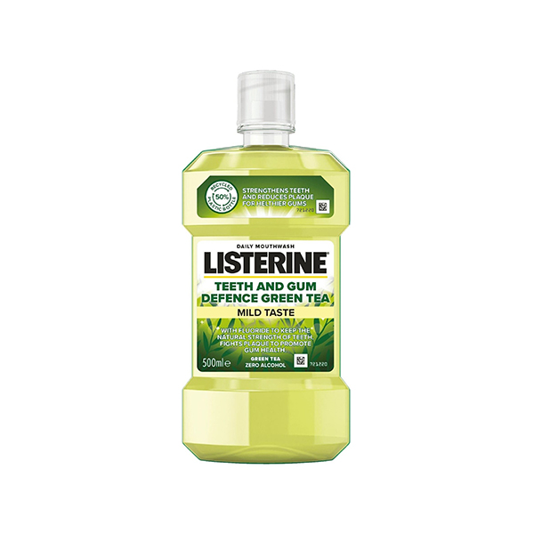 Listerine Green Tea Mild Taste Mouthwash вода за уста 500 мл унисекс | monna.bg