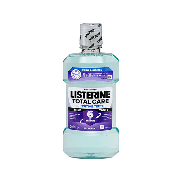 Listerine Total Care Sensitive Teeth Mild Taste Mouthwash вода за уста 500 мл унисекс | monna.bg