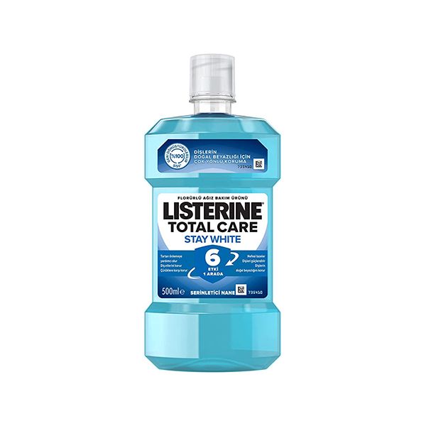 Listerine Total Care Stay White Mouthwash вода за уста 500 мл унисекс | monna.bg