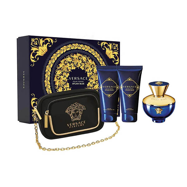 Versace Dylan Blue Pour Femme подаръчен комплект с парфюмна вода 100мл за жени | monna.bg
