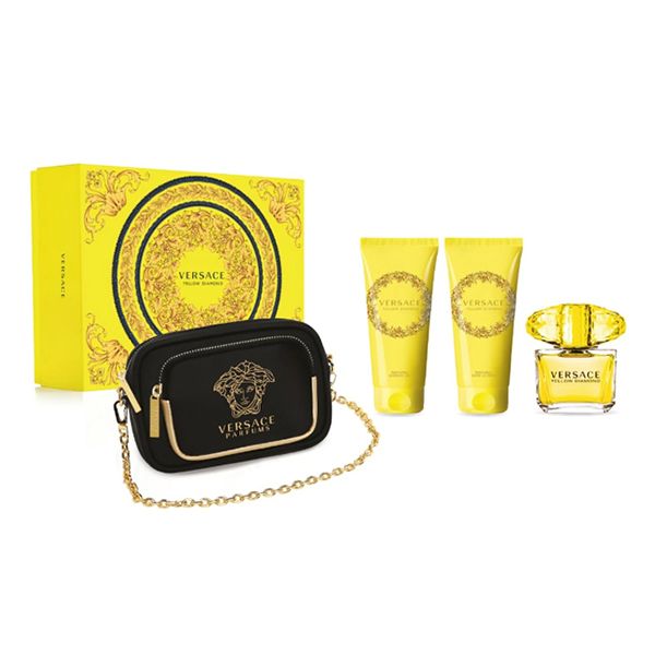 Versace Yellow Diamond подаръчен комплект с тоалетна вода 90мл за жени | monna.bg
