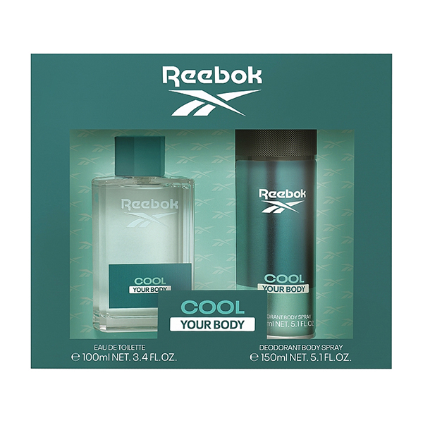 Reebok Cool Your Body подаръчен комплект с тоалетна вода 100мл и дезодорант 150мл за жени | monna.bg