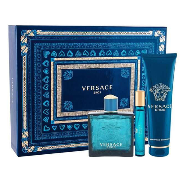 Versace Eros подаръчен комплект с тоалетна вода 100мл и душ гел 150мл за мъже | monna.bg