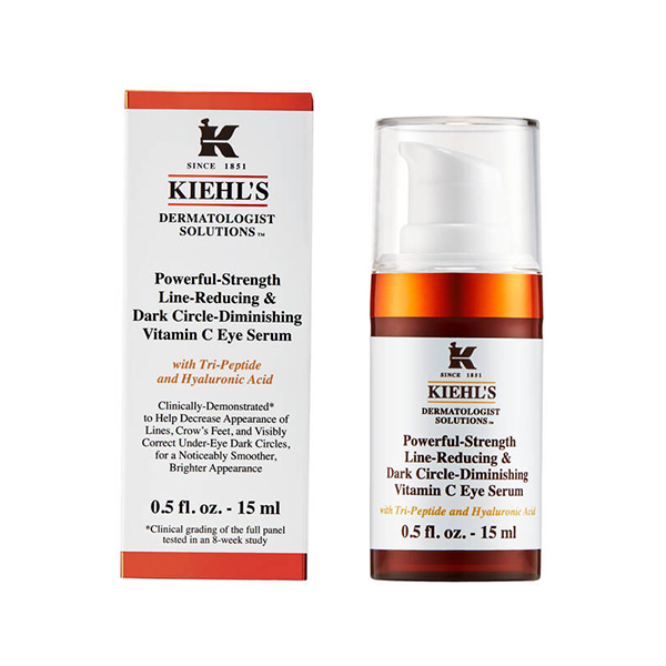 Kiehl's Powerful-Strength Line-Reducing & Dark Circle-Diminishing Vitamin C Eye Serum очен серум против отоци за жени | monna.bg