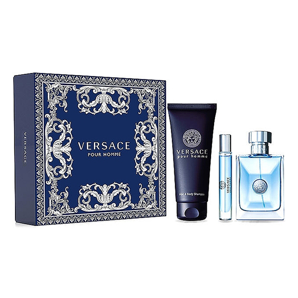 Versace Pour Homme подаръчен комплект с тоалетна вода 100мл и мини 5мл за мъже | monna.bg