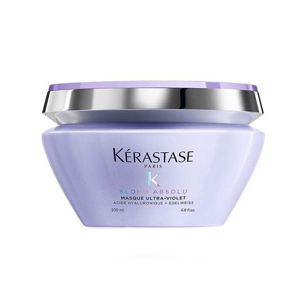 Kerastase Blond Absolu Masque Ultra-Violet маска за дълбока грижа за изрусена коса и коса с кичури за жени | monna.bg