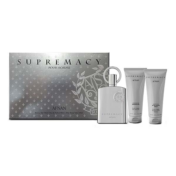 Afnan Supremacy Silver подаръчен комплект с парфюмна вода 100мл за мъже | monna.bg