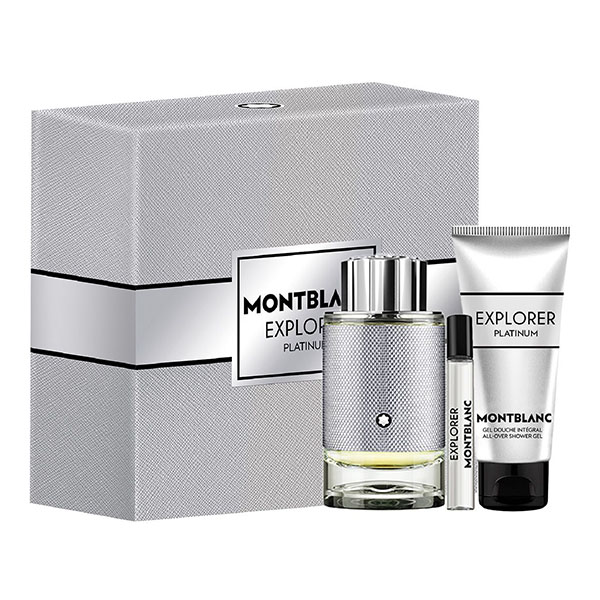 Montblanc Explorer Platinum подаръчен комплект с парфюмна вода 100мл за мъже | monna.bg