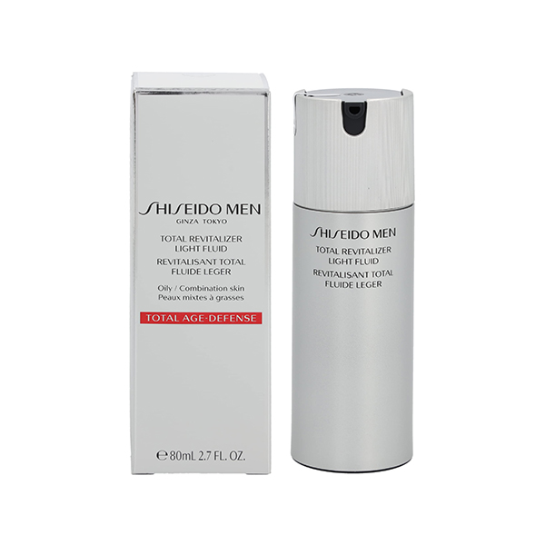 Shiseido Men Total Revitalizer Light Fluid обновяващ серум против стареене на кожата за мъже | monna.bg