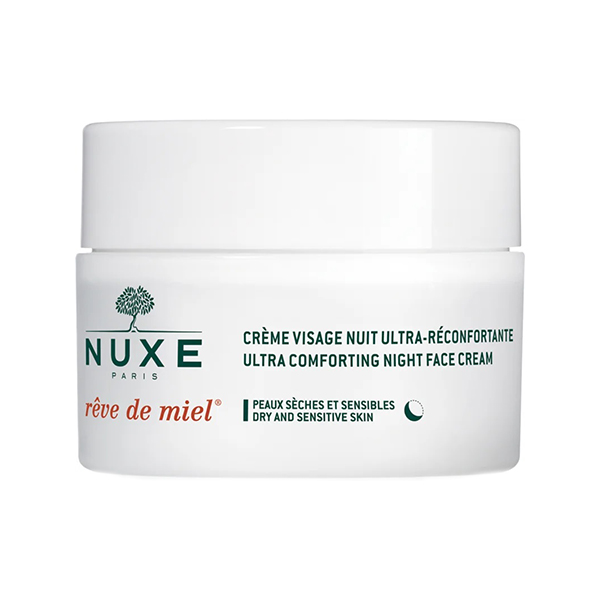 Nuxe Reve de Miel Ultra Comforting нощен хидратиращ крем за суха и чувствителна кожа за жени | monna.bg
