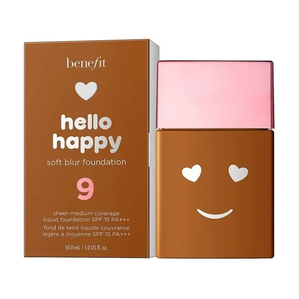Benefit Hello Happy Soft Blur Foundation матов фон дьо тен с високо покритие за жени | monna.bg