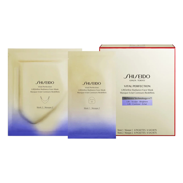 Shiseido Vital Perfection LiftDefine Radiance Face Mask стягаща платнена маска за лице за жени | monna.bg