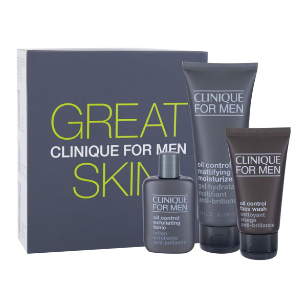 Clinique Great Skin For Men комплект с матиращ крем за мазна кожа 100 мл за мъже | monna.bg