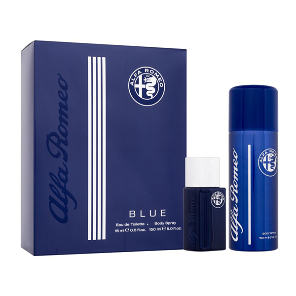 Alfa Romeo Blue подаръчен комплект с тоалетна вода 15мл за мъже | monna.bg