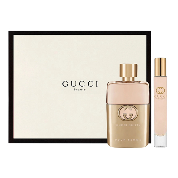 Gucci Guilty подаръчен комплект с парфюмна вода 90мл и 10мл за жени | monna.bg