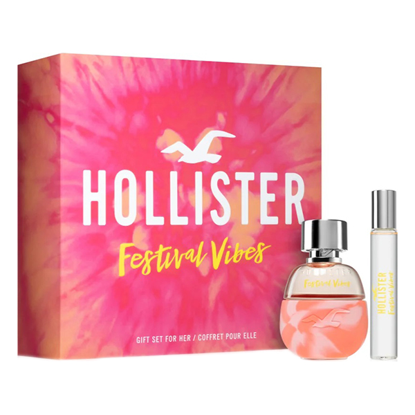 Hollister Festival Vibes подаръчен комплект с парфюмна вода 50мл и 15мл за жени | monna.bg