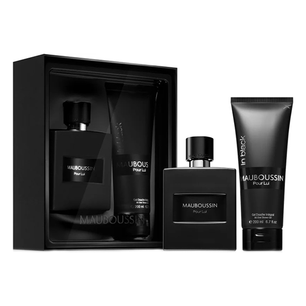 Mauboussin Pour Lui In Black подаръчен комплект с парфюмна вода 100мл и душ гел 200мл за мъже | monna.bg
