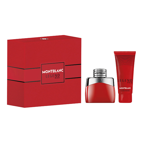 Montblanc Legend Red подаръчен комплект с парфюмна вода 50мл и душ гел 100мл за мъже | monna.bg