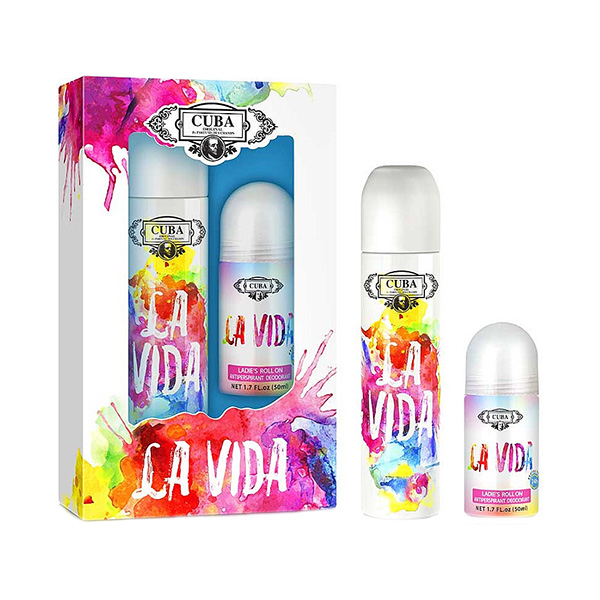 Cuba La Vida подаръчен комплект с парфюмна вода 100мл и део рол-он 50мл за жени | monna.bg