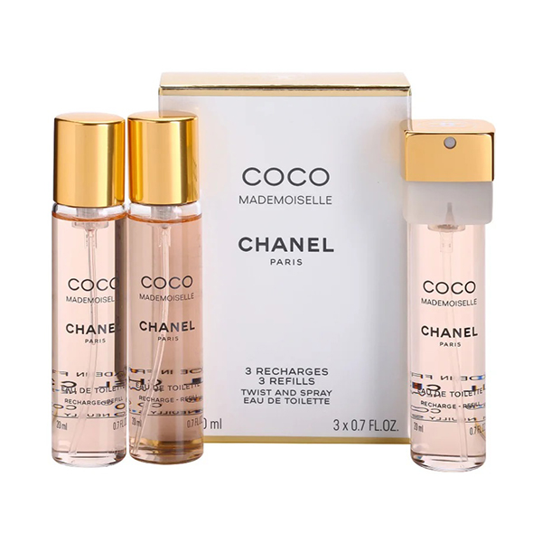 Chanel Coco Mademoiselle подаръчен комплект с тоалетна вода 3x20мл за жени | monna.bg