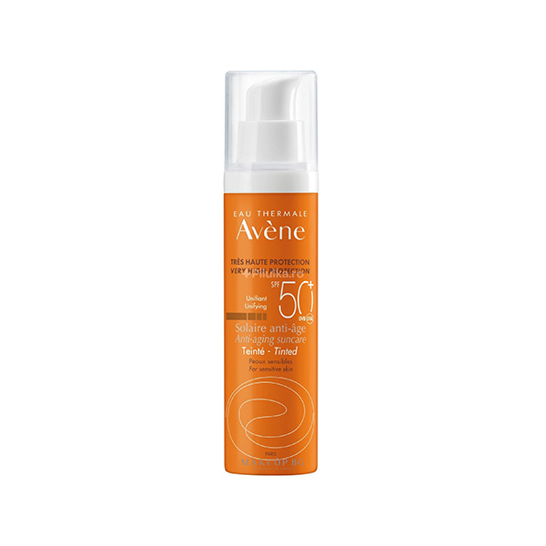 Avene Anti-Age Suncare Tinted слънцезащитен тониращ крем за лице spf 50 за жени | monna.bg