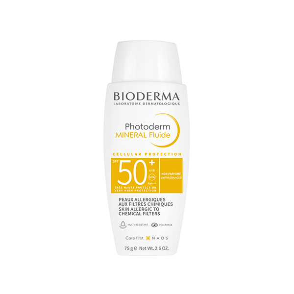 BIODERMA Photoderm Mineral слънцезащитен флуид за лице spf 50 унисекс | monna.bg