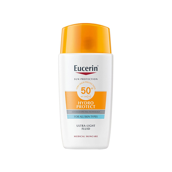 Eucerin Sun Hydro Protect Ultra-Light слънцезащитен флуид за лице spf50+ за жени | monna.bg