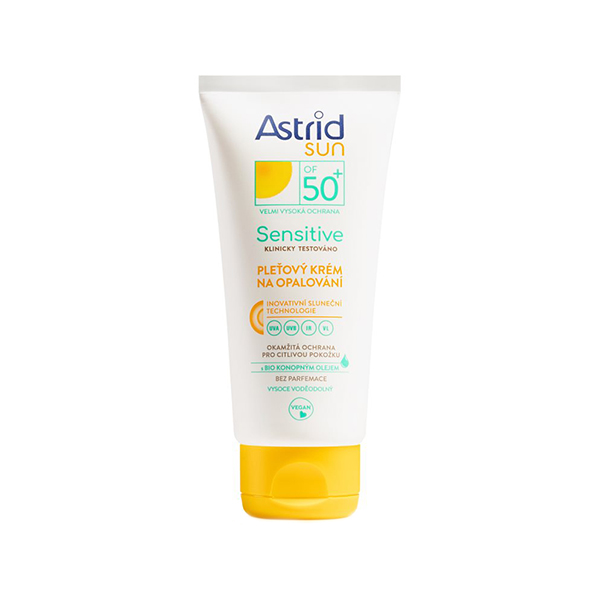 Astrid Sun Sensitive слънцезащитен крем за лице spf 50 унисекс | monna.bg