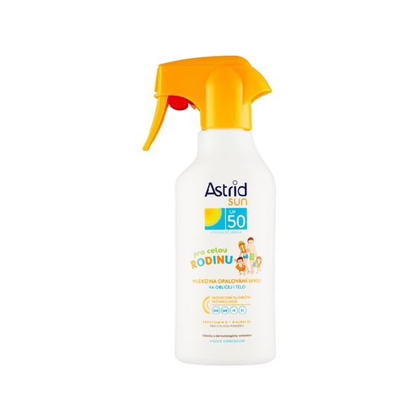 Astrid Sun Family Milk Spray слънцезащитен спрей spf 50 унисекс | monna.bg